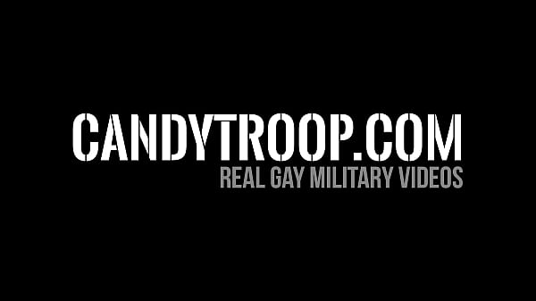 Cocksucking soldiers have an outdoor anal probing orgy