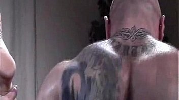 Tattooed Beefy Dad Dog Style Fuck