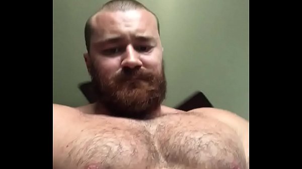 Hot Dominant Musclebear Flexing and Showing Huge Dick. Sexy Alpha Muscle Worship
