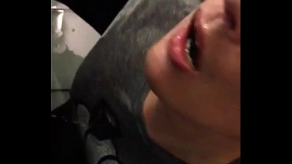Pissing on a muscle guy on the staircases of shopping mall