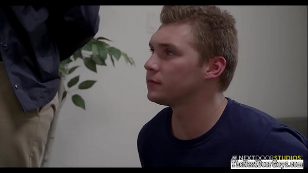 Gay threesome cops have anal sex session