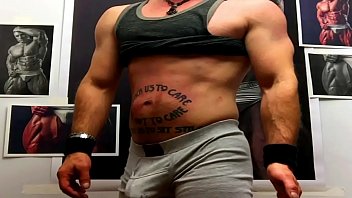 DECLAN getting hard with his Muscle Beasts