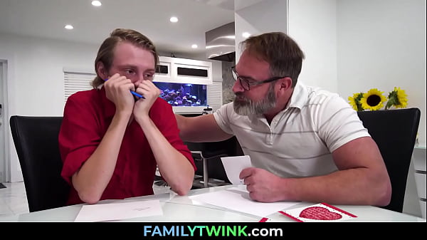 Nervous School Boy Corrupted by his Muscular Step Father | Skylar Hill, Kristofer Weston