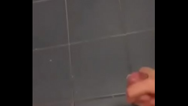 Cum explosion in gym bathroom