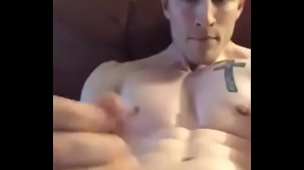 Hot blonde hunk wank